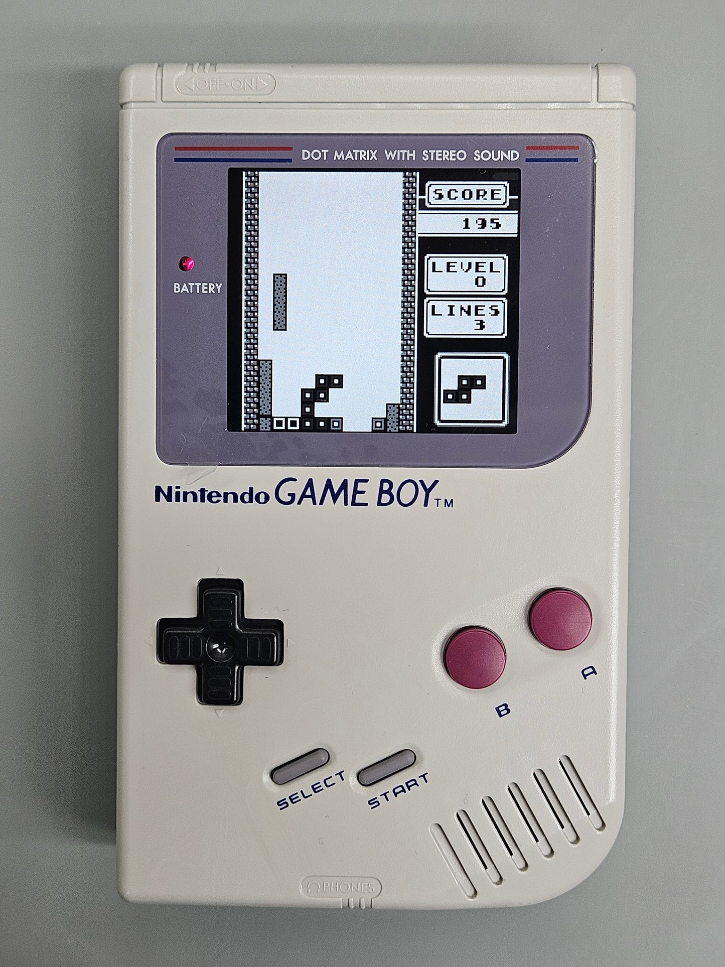SL-DMG-01-IPS-LIB - OEM Game Boy Internals - IPS Display, 10hr battery, Tetris, & Case!