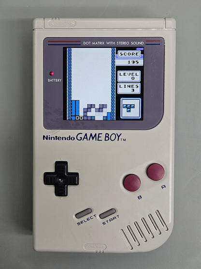 Nintendo Game Boy DMG-01 IPS Backlit Console - Tetris, USB-C Battery & Case!