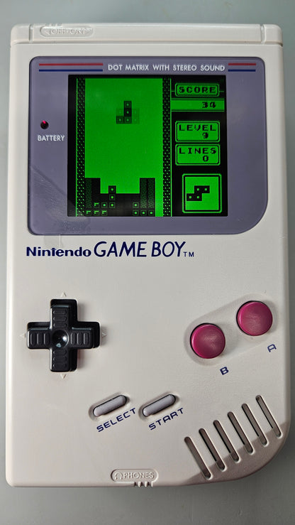 Nintendo Game Boy DMG-01 IPS Backlit Console - Tetris, USB-C Battery & Case!
