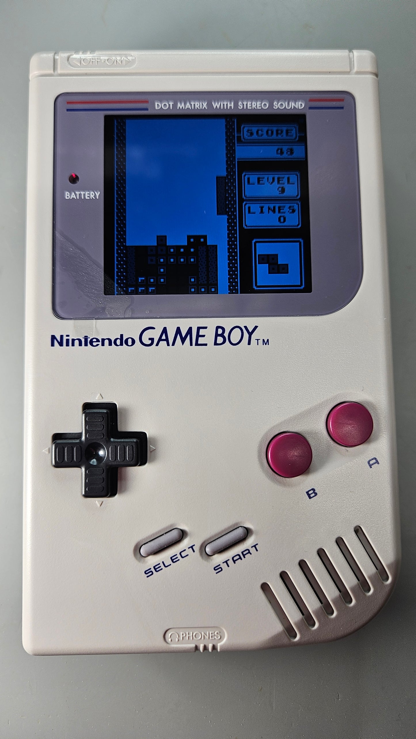 SL-DMG-01-IPS-LIB - OEM Game Boy Internals - IPS Display, 10hr battery, Tetris, & Case!