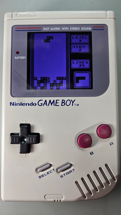 Nintendo Game Boy DMG-01 IPS Backlit Console - Tetris, USB-C Battery & Case!