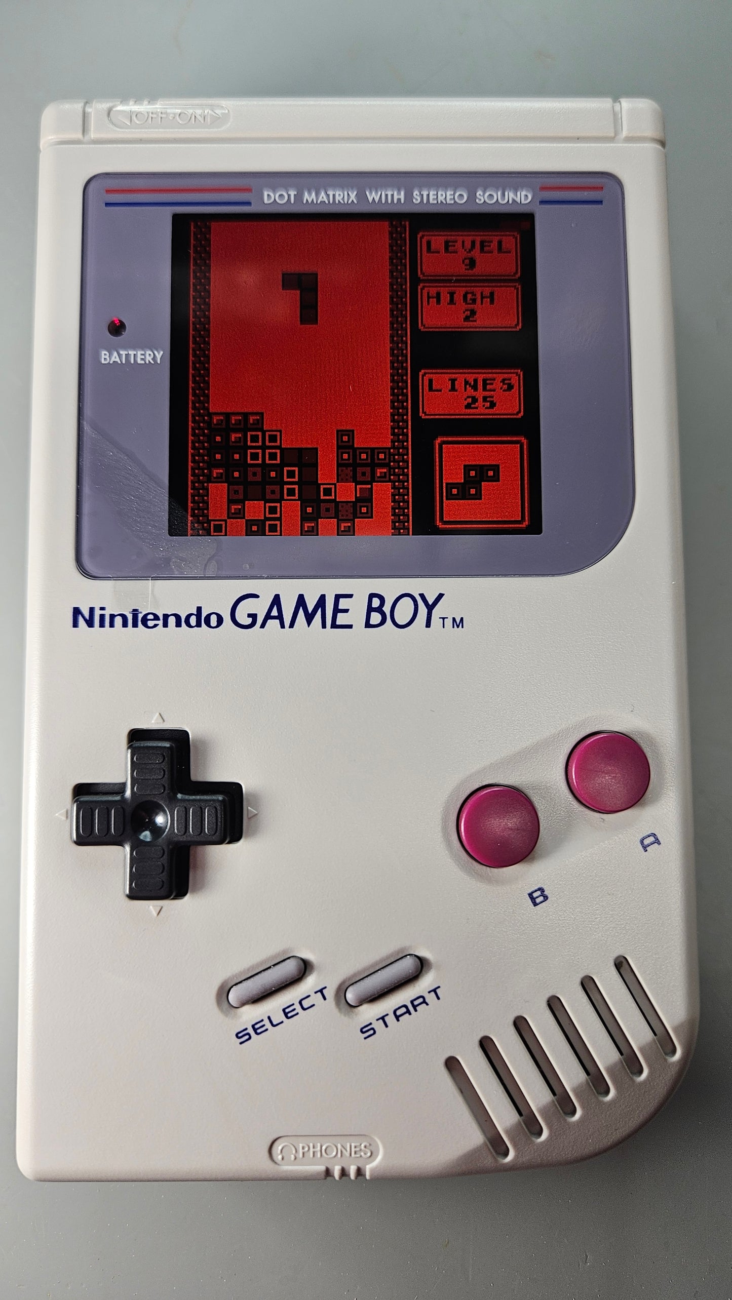 SL-DMG-01-IPS-LIB - OEM Game Boy Internals - IPS Display, 10hr battery, Tetris, & Case!