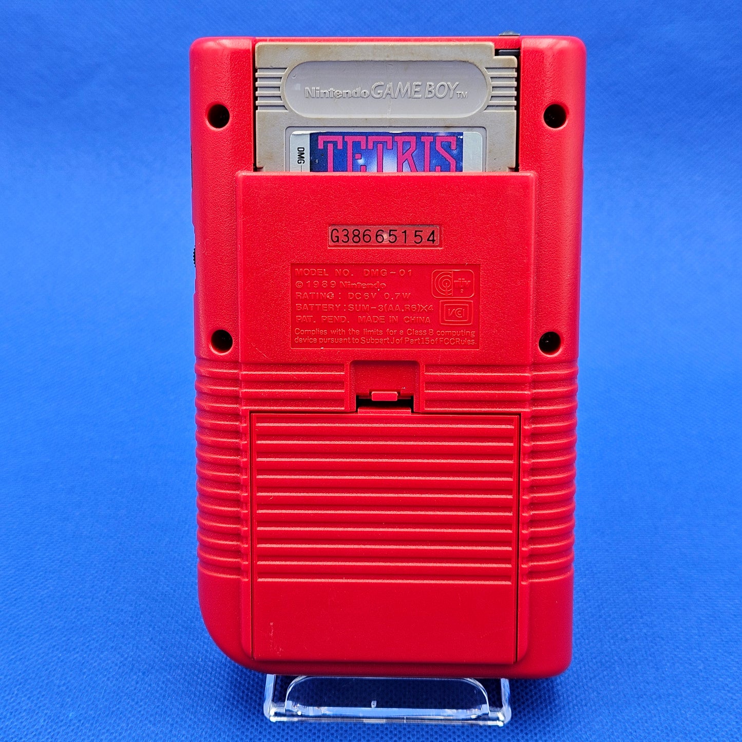 OEM Nintendo Game Boy DMG-01 Original Red/Black Japanese Import with Tetris!