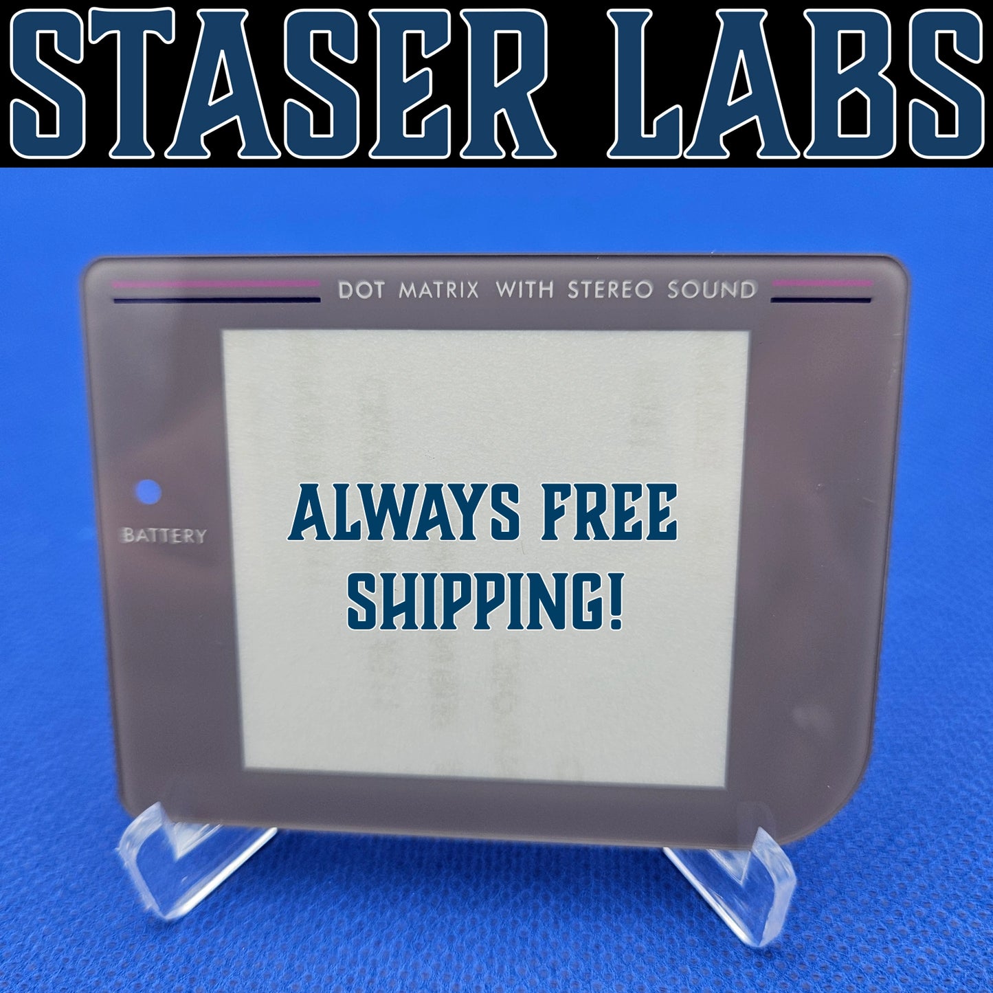 Nintendo Game Boy DMG-01 Gray Glass Screen Lens Replacement Display Part New!